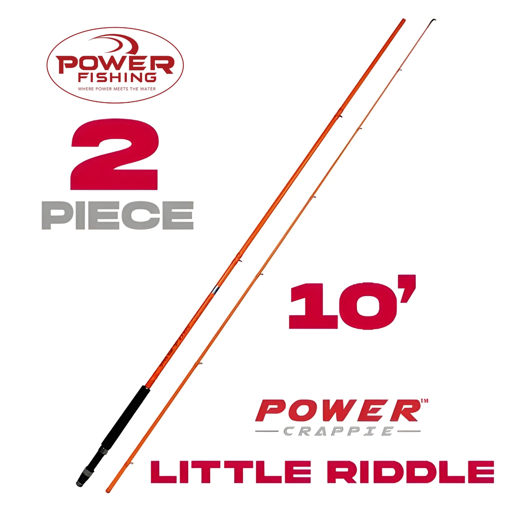 circle pieces on fishing pole 10' LITTLE RIDDLE ROD – Power Crappie™ Rods