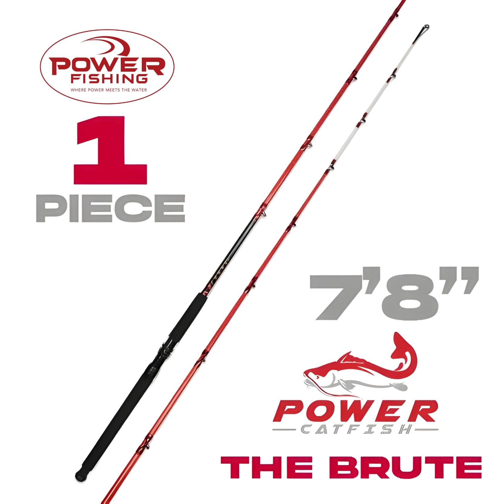 7'8” THE BRUTE - Power Catfish Rod – Power Crappie™ Rods