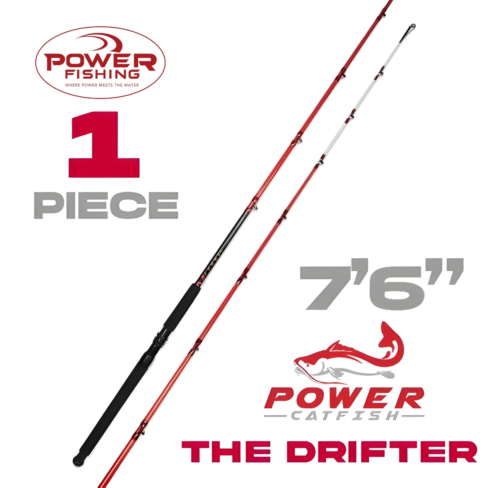 7'6 THE DRIFTER - Power Catfish Rod – Power Crappie™ Rods
