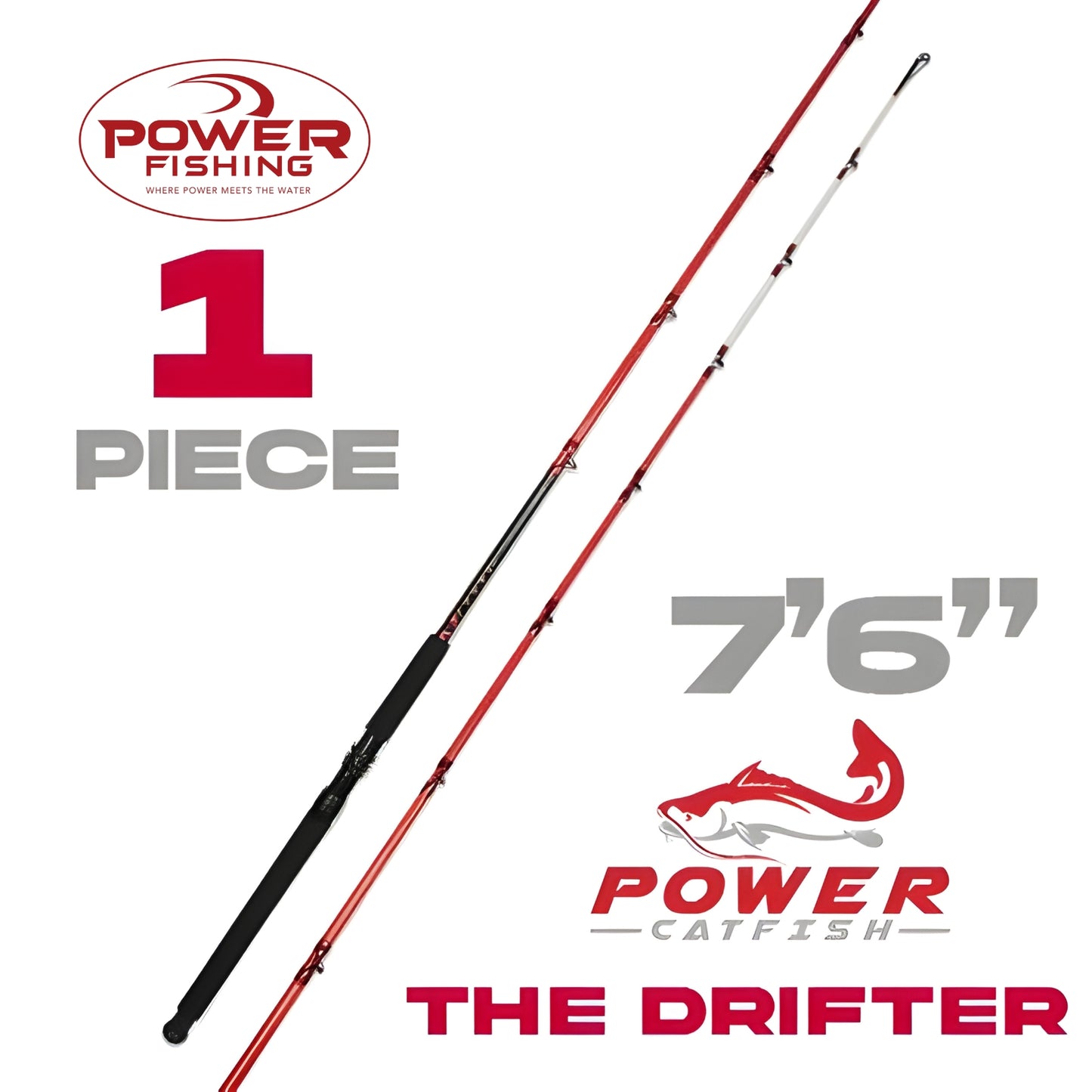 7'6 THE DRIFTER - Power Catfish Rod